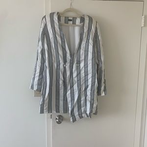 Striped blazer dress